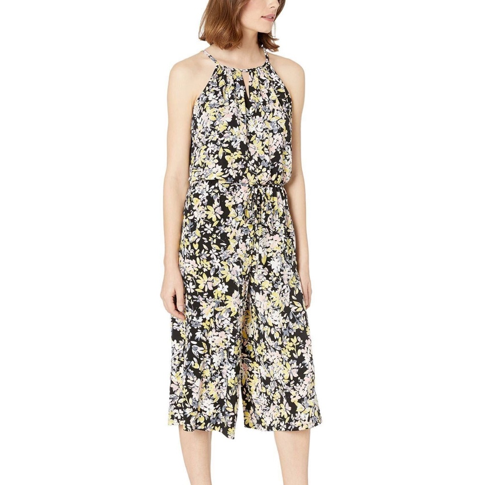 A London Times multi-colored vibrant jumpsuit